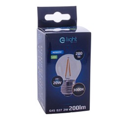Żarówka Filamentowa LED 2W E27 G45 2700K EKZF275