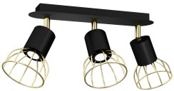 Lampa sufitowa DANTE Black/Gold 3xGU10 MLP7246