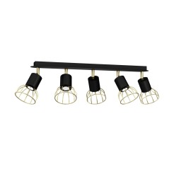 Lampa sufitowa DANTE Black/Gold 5xGU10 MLP7247