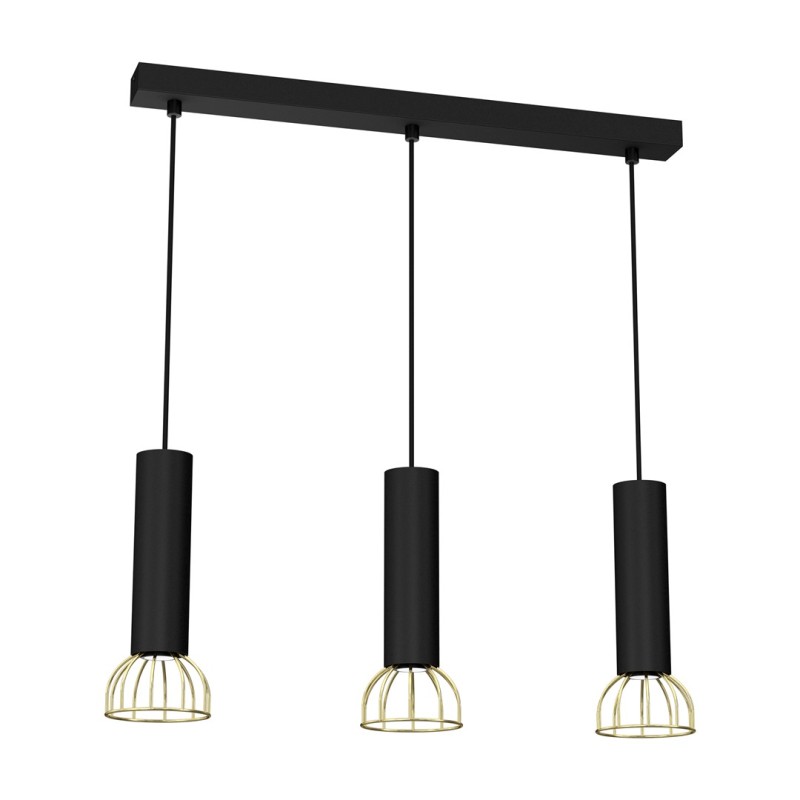 Lampa wisząca DANTE Black/Gold 3xGU10 MLP7249