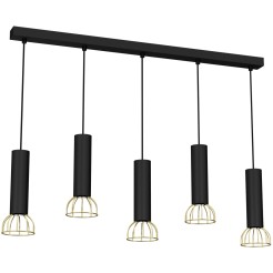 Lampa wisząca DANTE Black/Gold 5xGU10 MLP7250