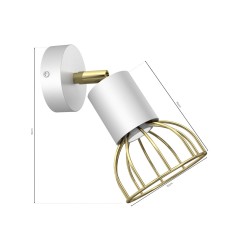 Lampa sufitowa DANTE White/Gold 1xGU10 MLP7251