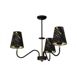 Lampa wisząca HERMES Black/Gold 3xE27 MLP7281