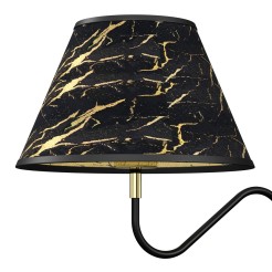 Lampka stołowa HERMES Black/Gold 1xE27 MLP7283