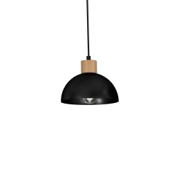 Lampa wisząca ERIK Black/Wood 2xE27 MLP7225