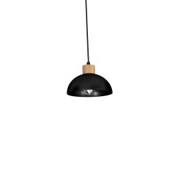 Lampa wisząca ERIK Black/Wood 5xE27 MLP7227