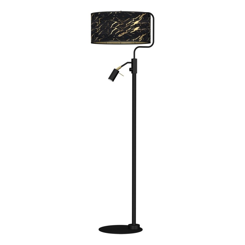 Lampa stojąca SENSO Black/Gold 1xE27 + 1x mini GU10 MLP7300