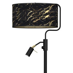 Lampa stojąca SENSO Black/Gold 1xE27 + 1x mini GU10 MLP7300