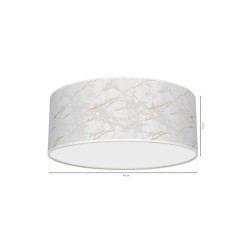 Lampa sufitowa SENSO White/Gold Ø400mm 2xE27 MLP7306