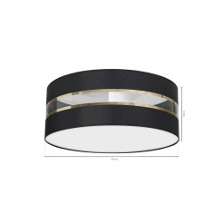 Lampa Sufitowa ULTIMO BLACK 2xE27 MLP7339