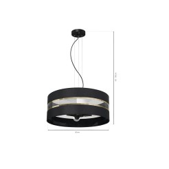 Lampa Wisząca ULTIMO BLACK 3xE27 MLP7342