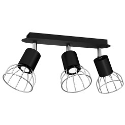 Lampa Sufitowa DANTE BLACK/SILVER 3xGU10 MLP7357