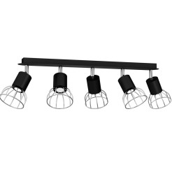 Lampa Sufitowa DANTE BLACK/SILVER 5xGU10 MLP7358