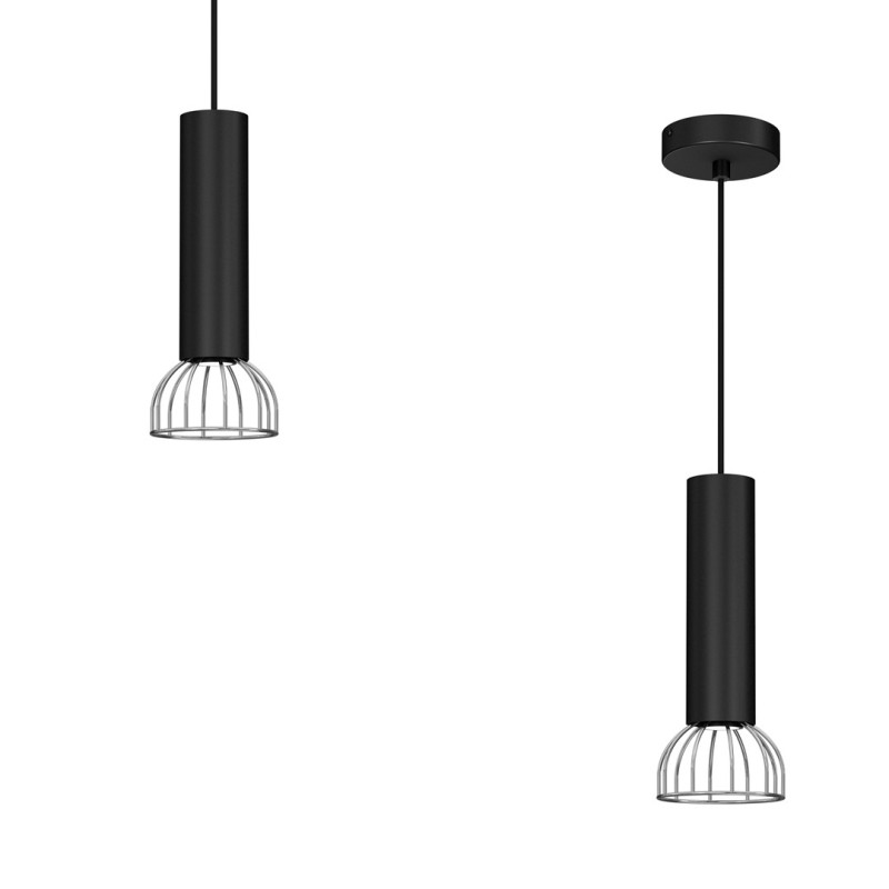 Lampa Wisząca DANTE BLACK/SILVER 1xGU10 MLP7359