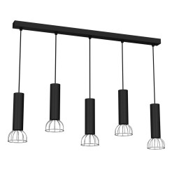 Lampa Wisząca DANTE BLACK/SILVER 5xGU10 MLP7361