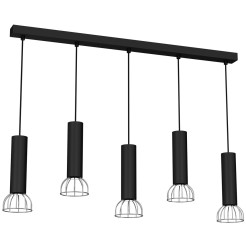 Lampa Wisząca DANTE BLACK/SILVER 5xGU10 MLP7361