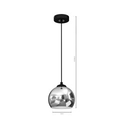 Lampa wisząca TORO BLACK / GOLD 1xE27 MLP7467