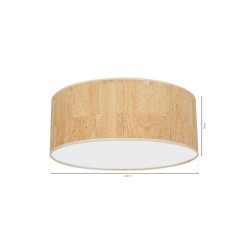 Lampa sufitowa CORK White/Cork 2xE27 MLP7520