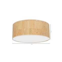 Lampa sufitowa CORK White/Cork 3xE27 MLP7521