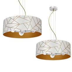 Lampa wisząca ZIGGY WHITE White/Gold 3xE27 MLP7569