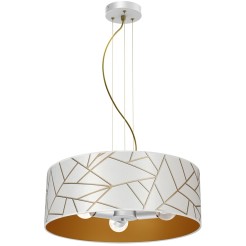 Lampa wisząca ZIGGY WHITE White/Gold 3xE27 MLP7569