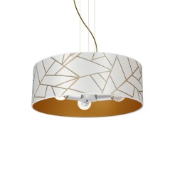 Lampa wisząca ZIGGY WHITE White/Gold 3xE27 MLP7569