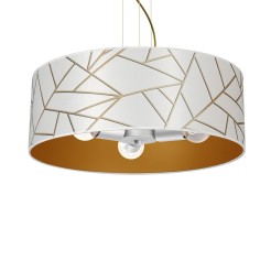 Lampa wisząca ZIGGY WHITE White/Gold 3xE27 MLP7569