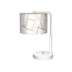 Lampka nocna ZIGGY WHITE White/Gold 1xE27 MLP7570