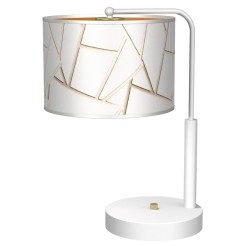 Lampka nocna ZIGGY WHITE White/Gold 1xE27 MLP7570