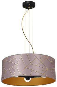 Lampa wisząca ZIGGY PINK Gold/Pink 3xE27 MLP7591