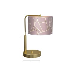 Lampka nocna ZIGGY PINK Gold/Pink 1xE27 MLP7592