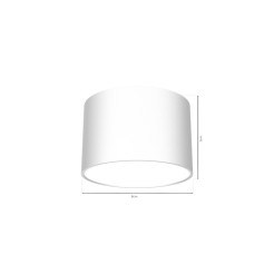 Lampa sufitowa DIXIE White  1xGX53 MLP7538
