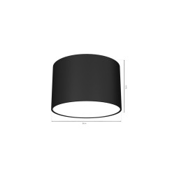 Lampa sufitowa DIXIE Black  1xGX53 MLP7543