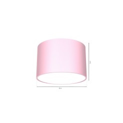 Lampa sufitowa DIXIE Pink/White  1xGX53 MLP7553