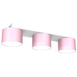 Lampa sufitowa DIXIE Pink/White  3xGX53 MLP7555