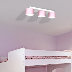 Lampa sufitowa DIXIE Pink/White  3xGX53 MLP7555
