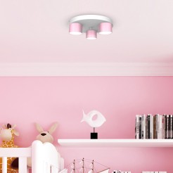 Lampa sufitowa DIXIE Pink/White  3xGX53 MLP7556