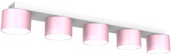 Lampa sufitowa DIXIE Pink/White  5xGX53 MLP7557