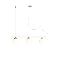 LAMPA WISZĄCĄ BERYL GLASS 3 GOLD 1006E_30