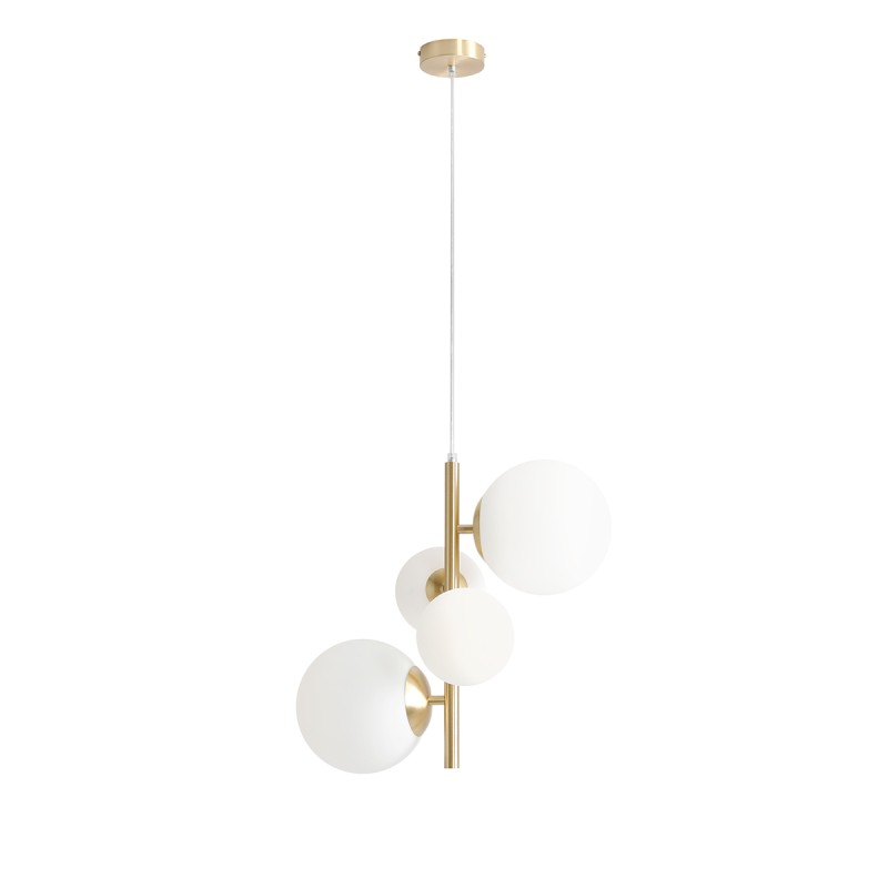 LAMPA WISZĄCA BLOOM 4 BRASS 1091L40