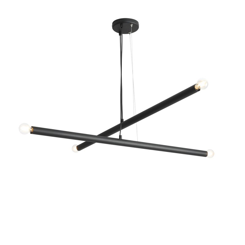 LAMPA WISZĄCA TUBO 4 BLACK 1072L1