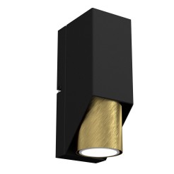 kinkiet  black/brass 1 3108