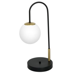 lampka gab.  (glass 2815) black/brass 1 3202