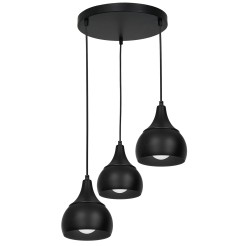 żyrandol  plate dia 300 black 3 3376