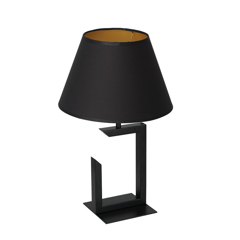 lampka gab.  H 450 black, cone black/gold shade 3396