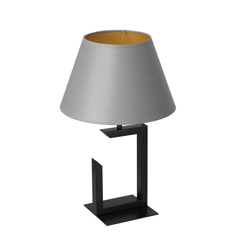 lampka gab.  H 450 black, cone gray/gold shade 3397