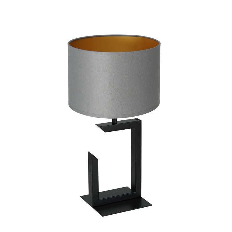 lampka gab.  H 450 black, cylinder gray/gold shade 3404