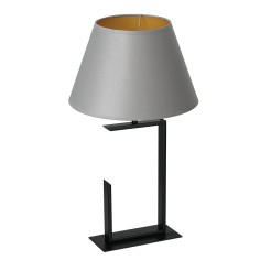 lampka gab.  H 520 black, cone gray/gold shade 3411