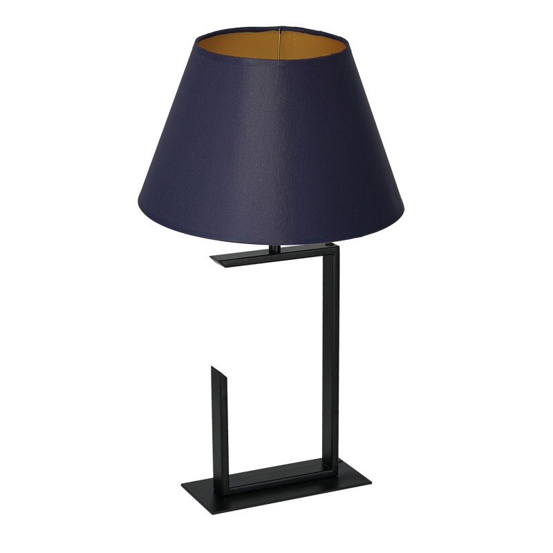 lampka gab.  H 520 black, cone navy blue/gold shade 3413