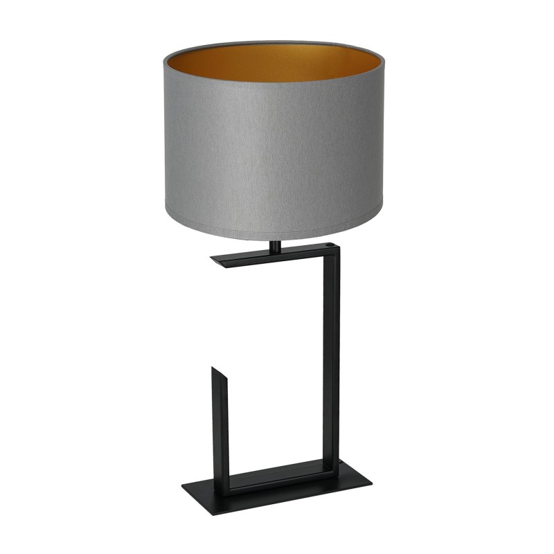 lampka gab.  H 520 black, cylinder gray/gold shade 3418